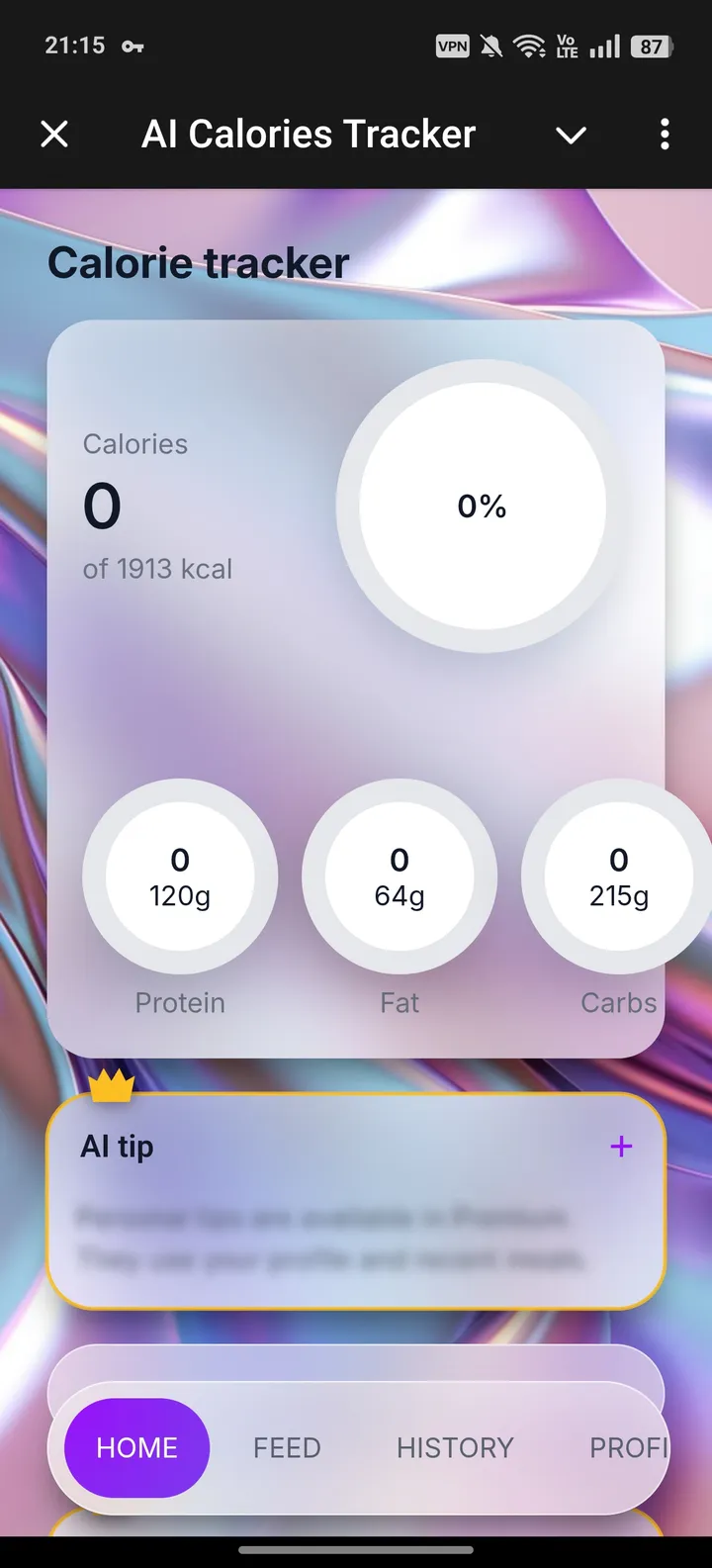 AI Calories Tracker screenshot 1