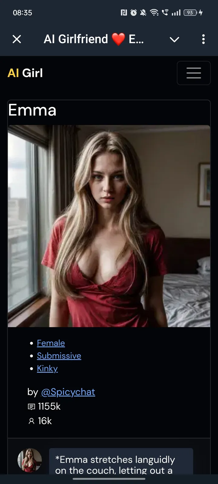AI Girlfriend ❤️ Emma screenshot 2