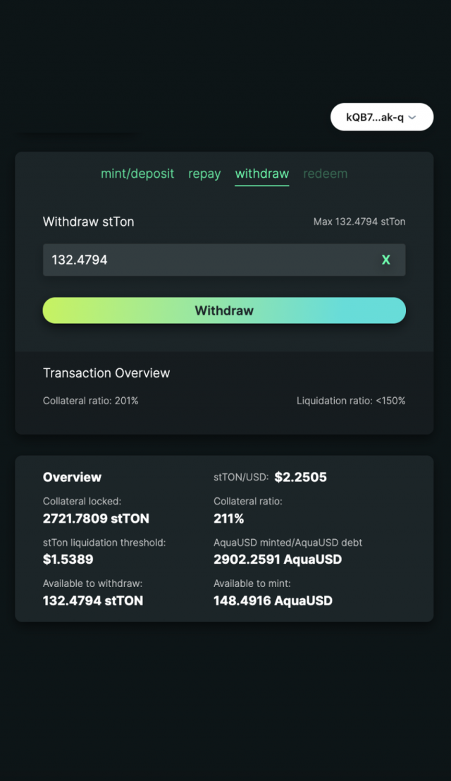 Aqua Protocol (CDP) screenshot 2