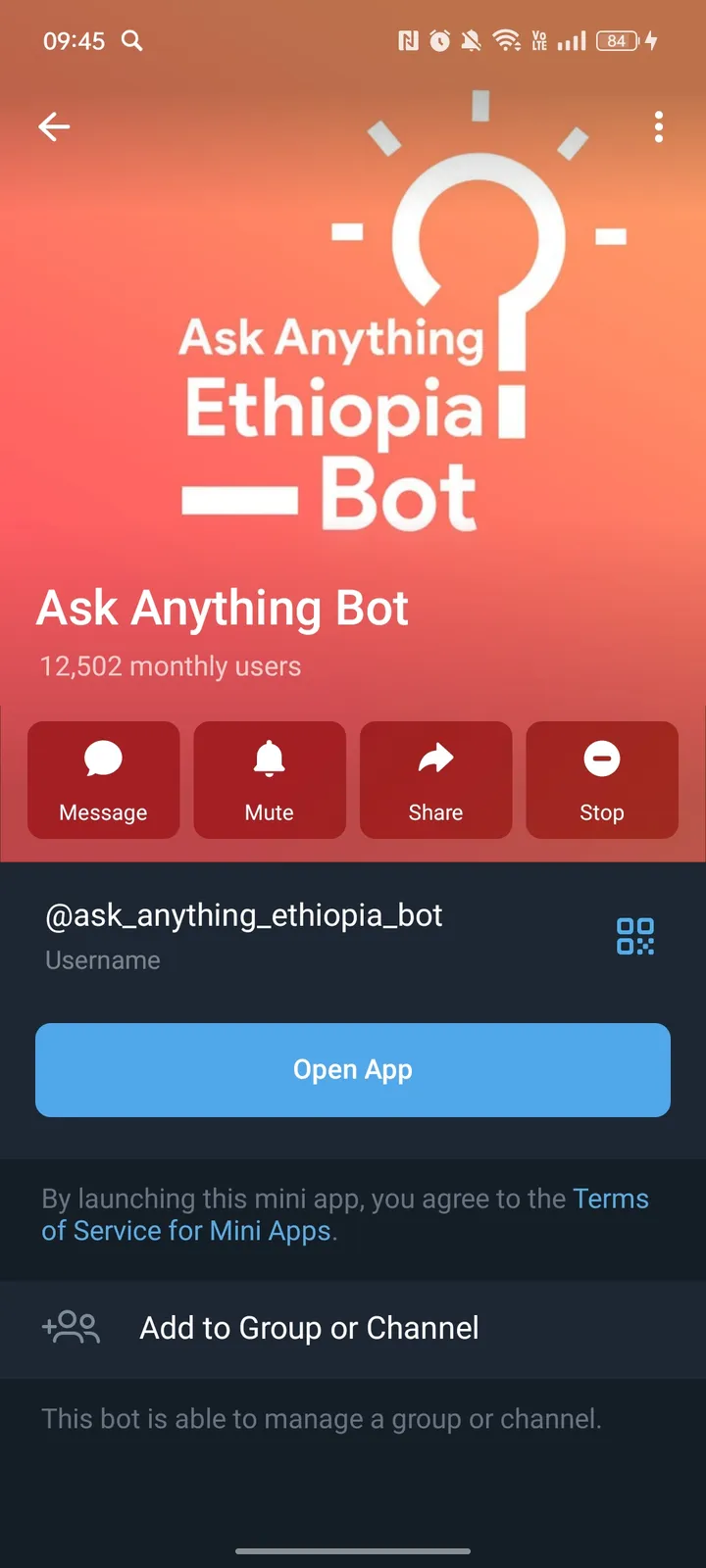 Ask Anything Bot screenshot 2
