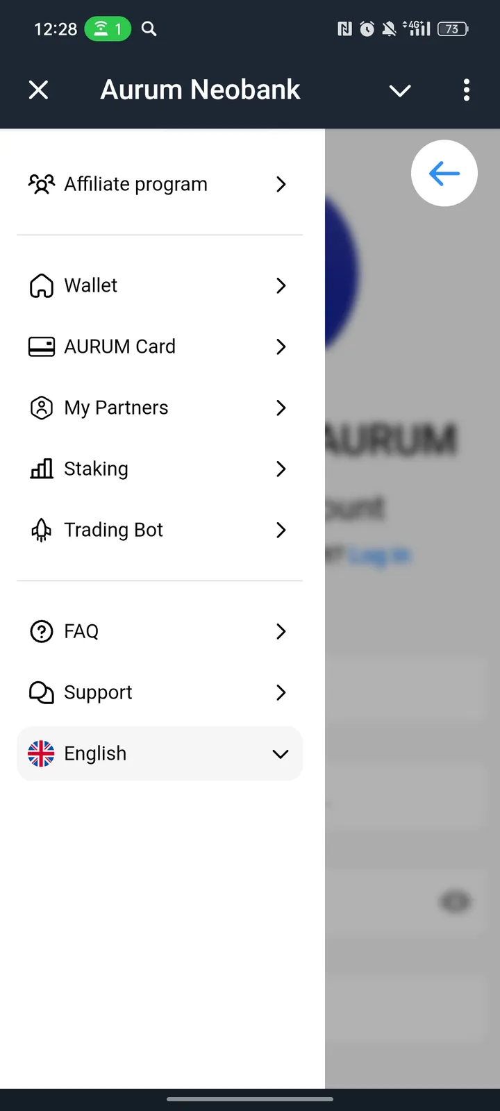 Aurum Neobank screenshot 2