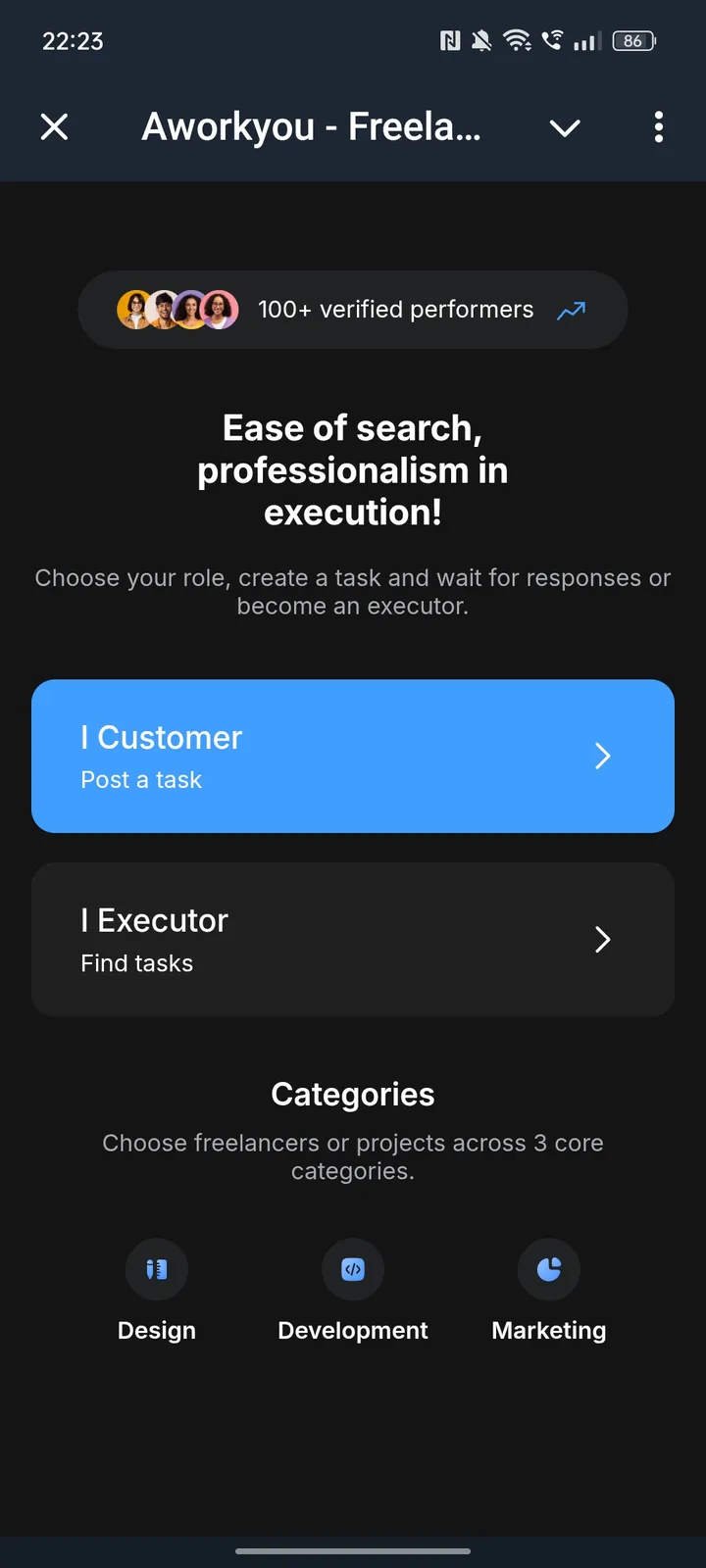 Aworkyou - Freelance screenshot 1