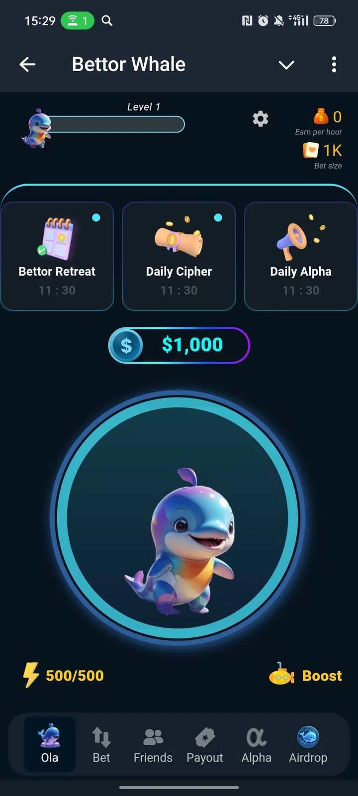 Bettor Whale screenshot 1