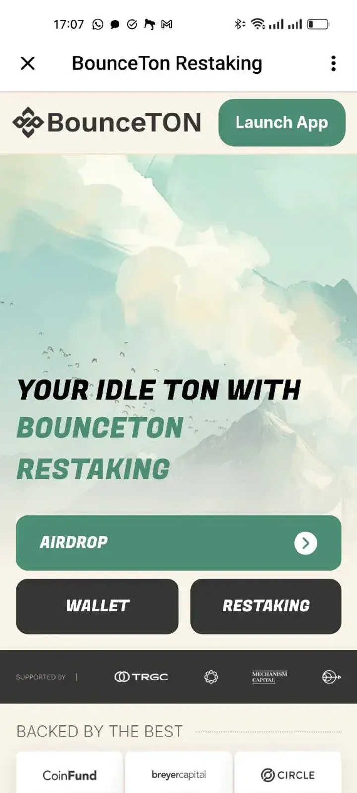 BounceTon Restaking screenshot 2