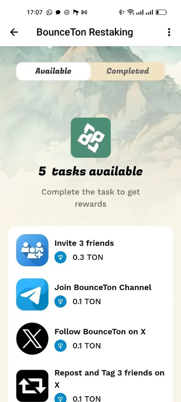 BounceTon Restaking screenshot 3
