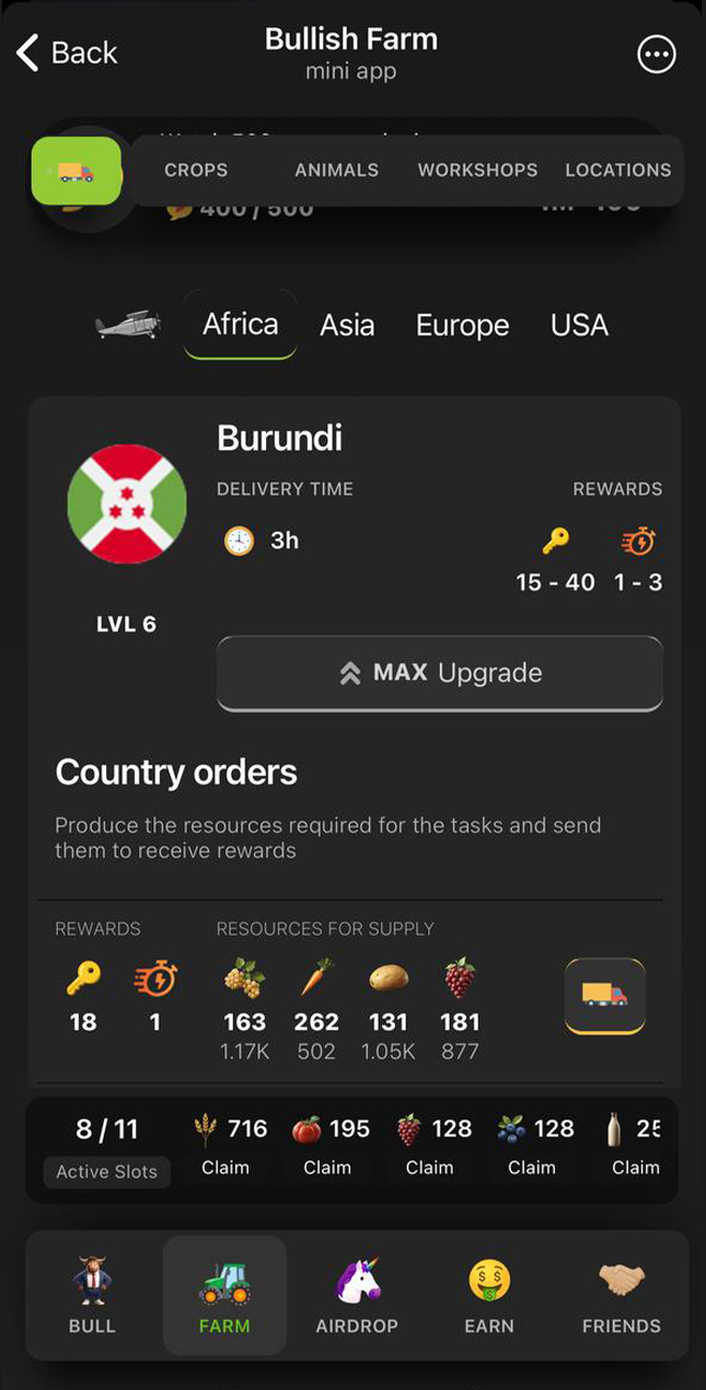 Bullish Farm Game screenshot 2