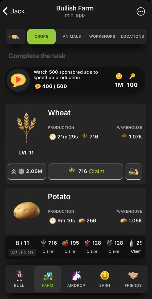 Bullish Farm Game screenshot 4