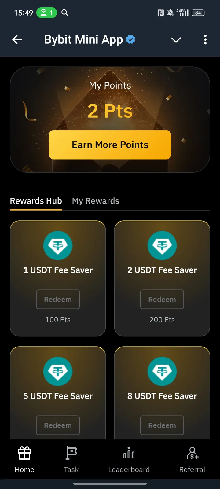 Bybit Mini App screenshot 1