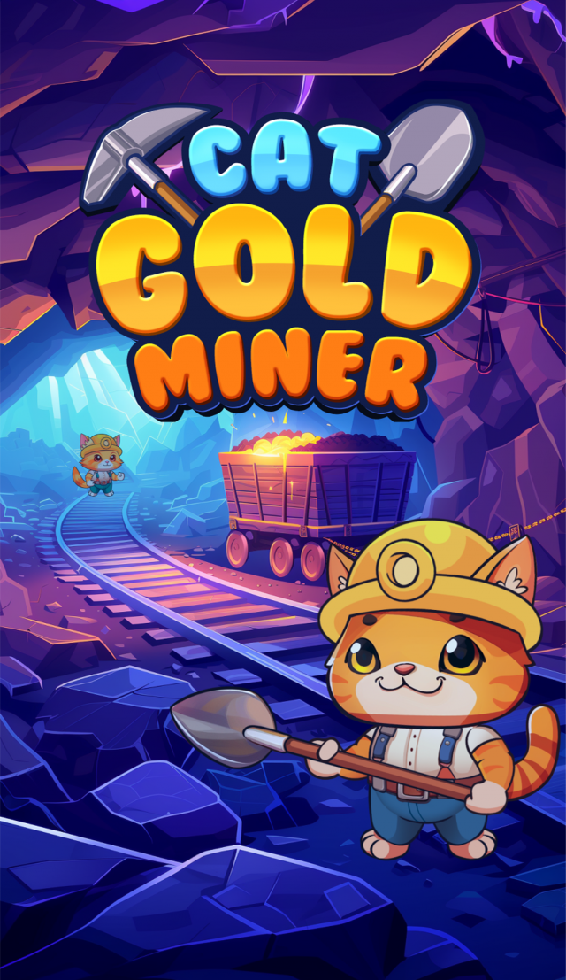 Cat Gold Miner screenshot 1