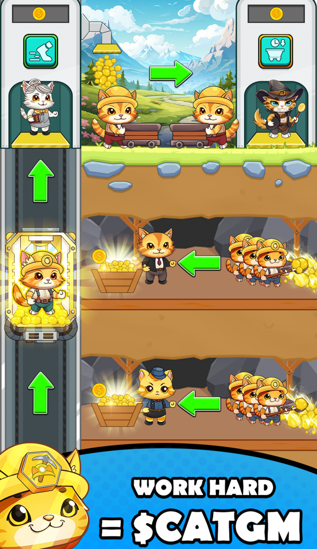 Cat Gold Miner screenshot 3