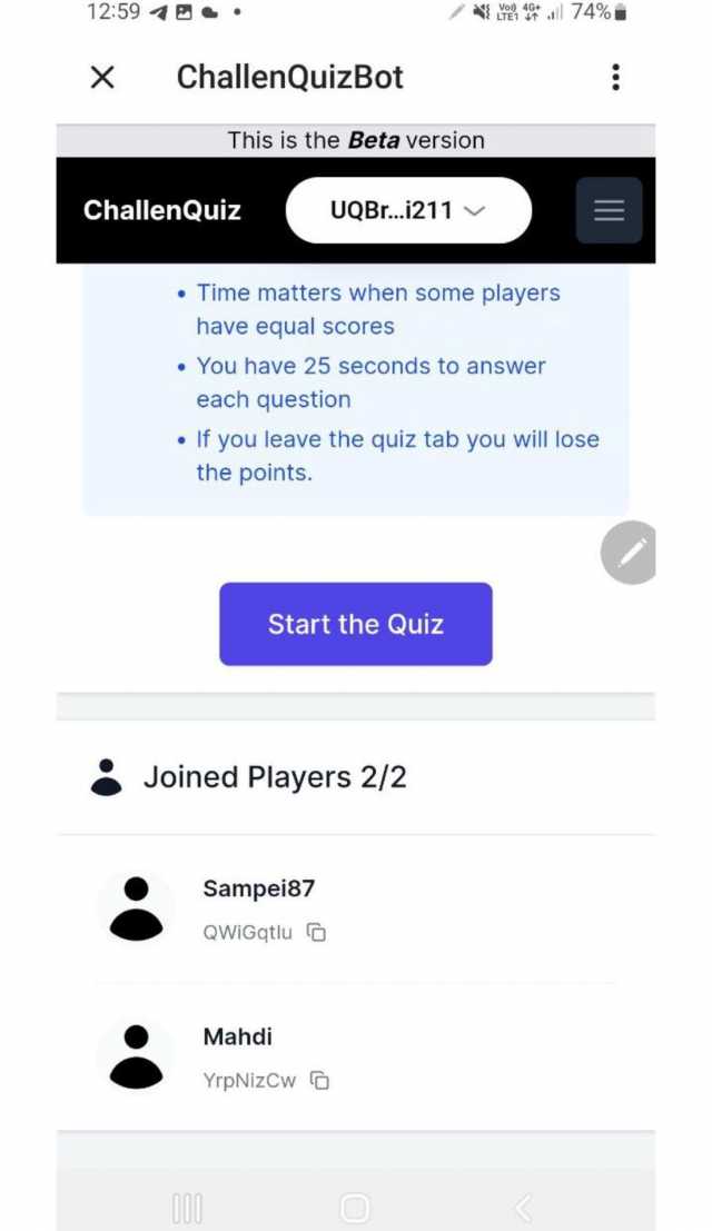 ChallenQuiz screenshot 3