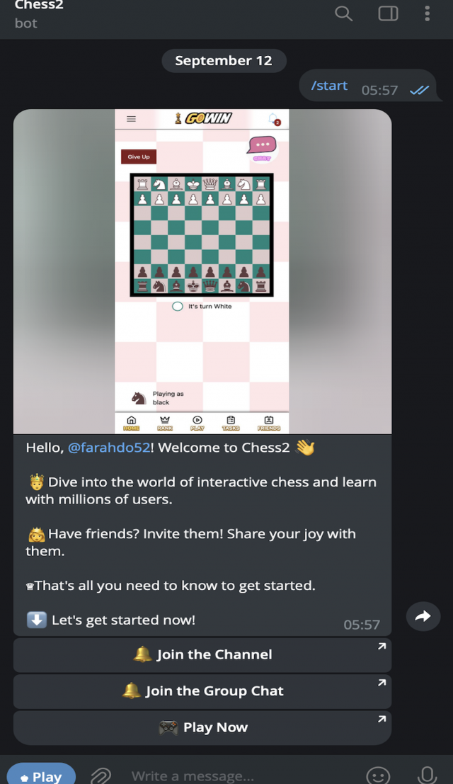 Chess2 Gowin - $GOW screenshot 1