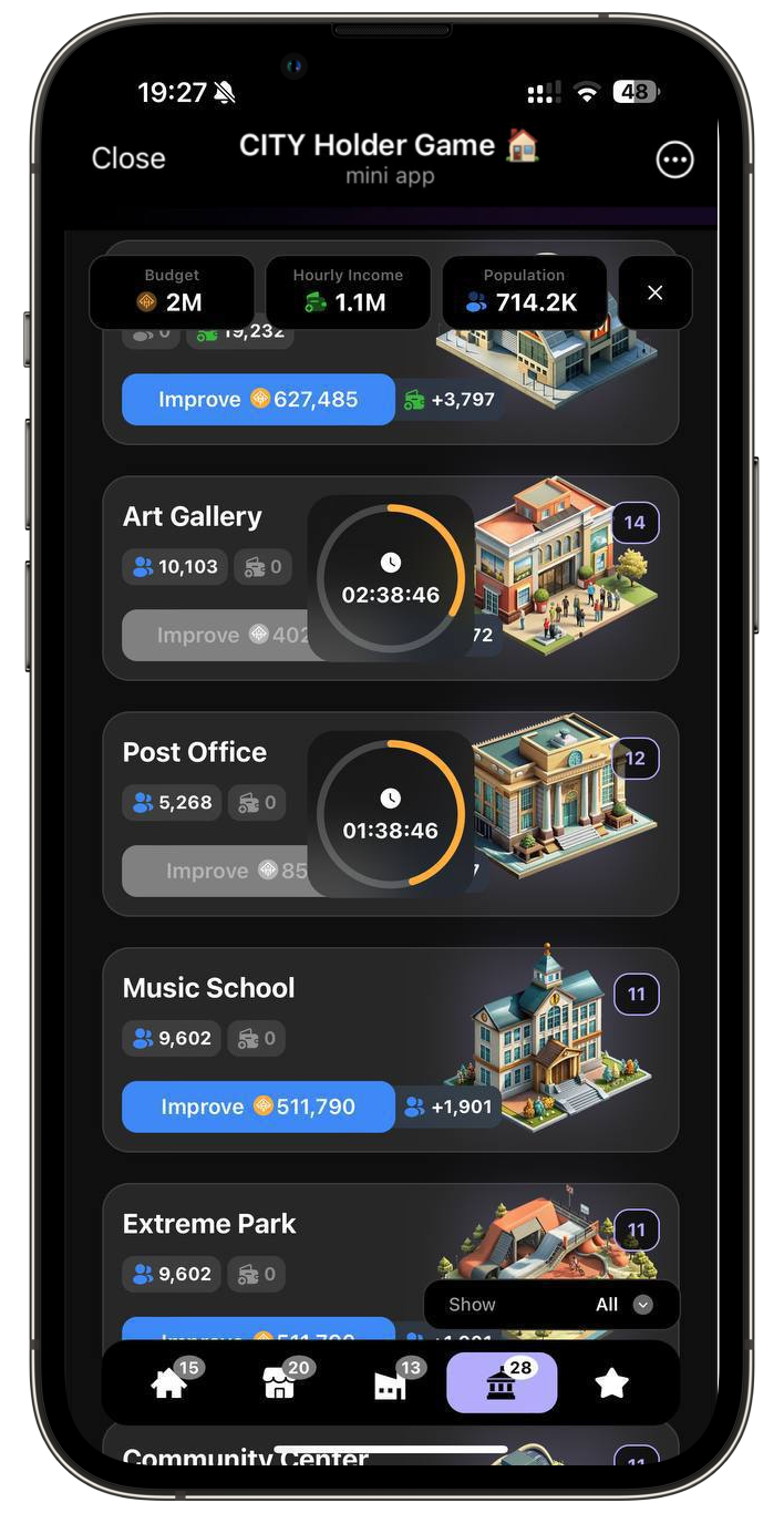 CITY Holder Game 🏠 screenshot 4