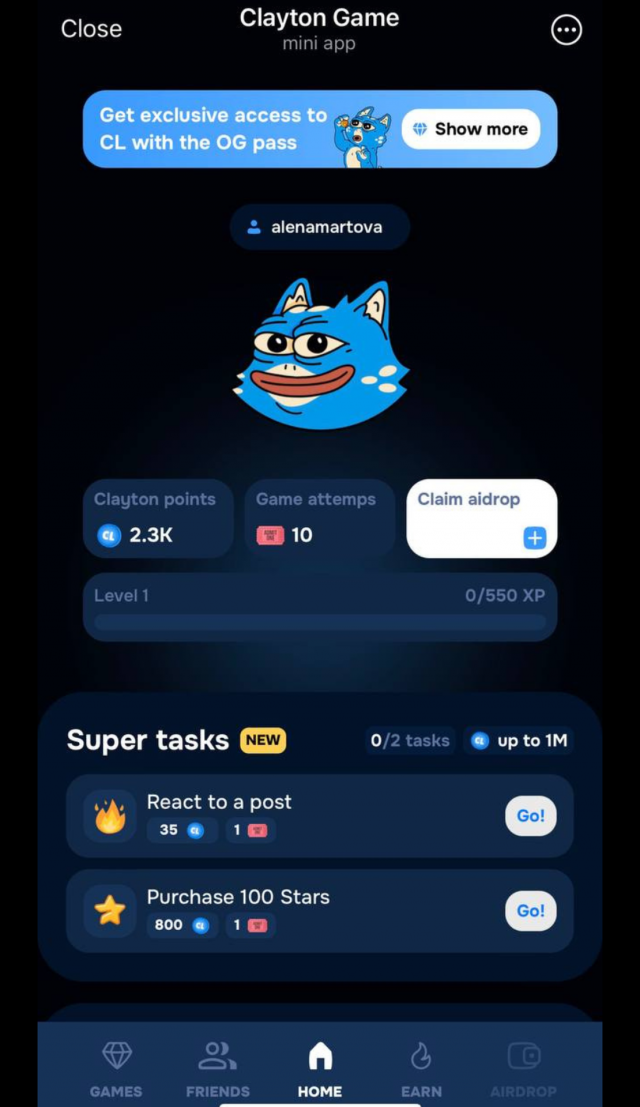 Clayton screenshot 1