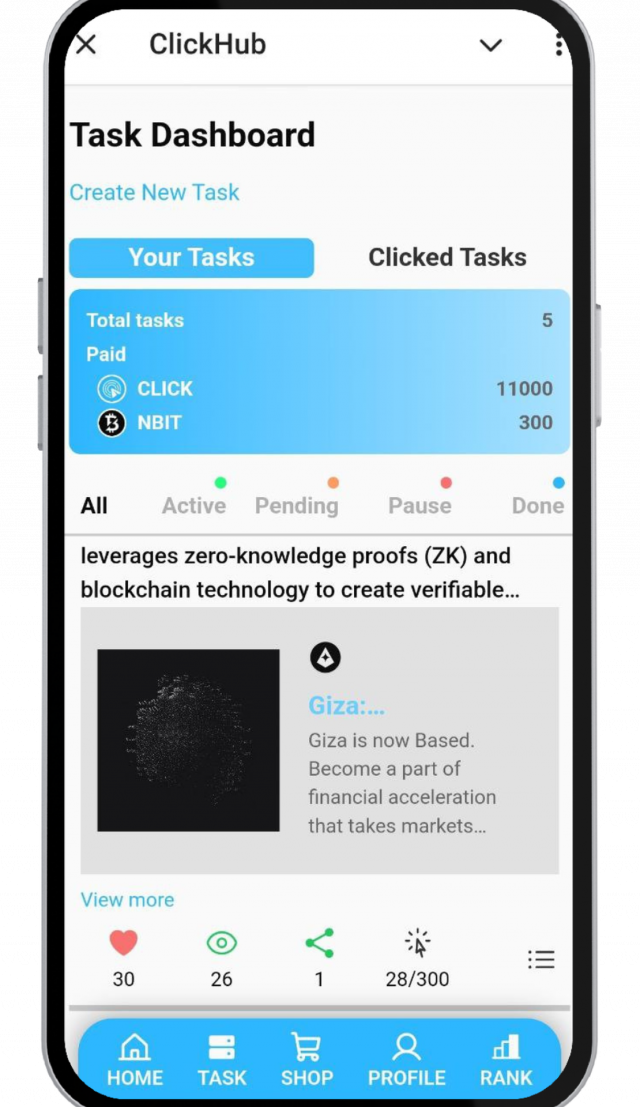 ClickHub screenshot 2