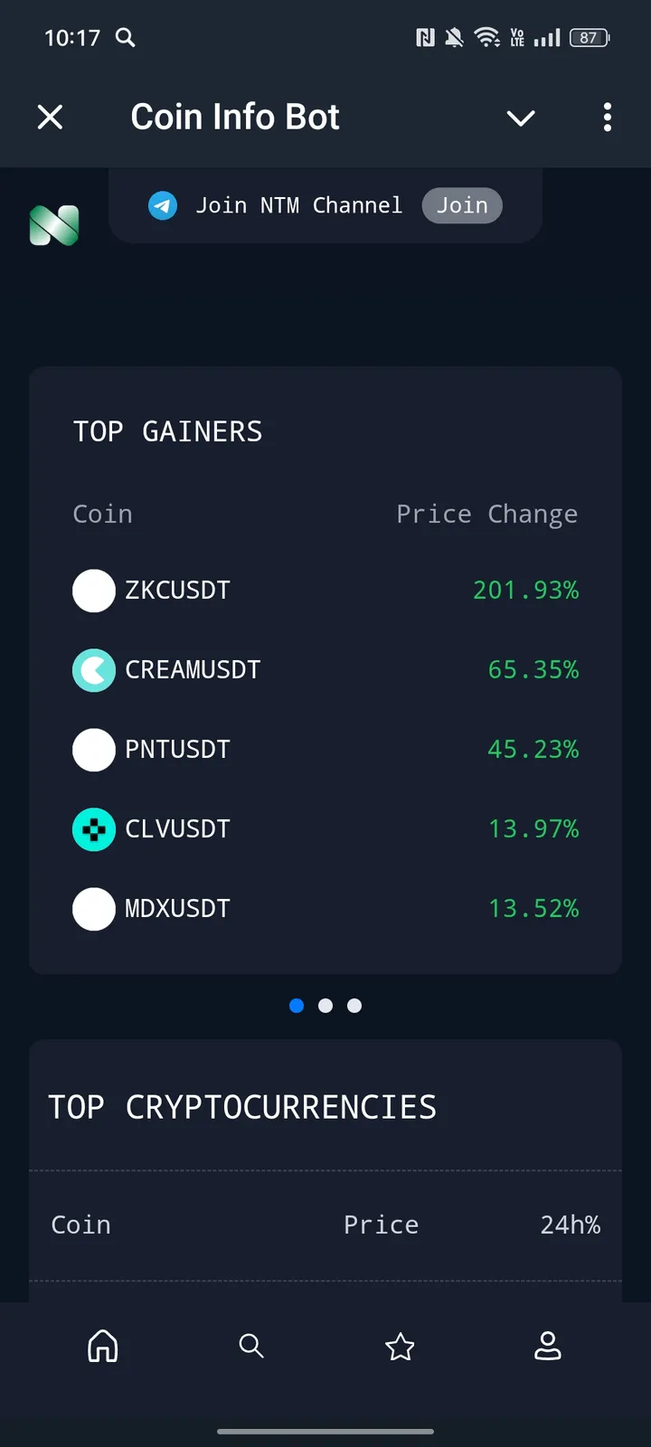 Coin Info Bot screenshot 1