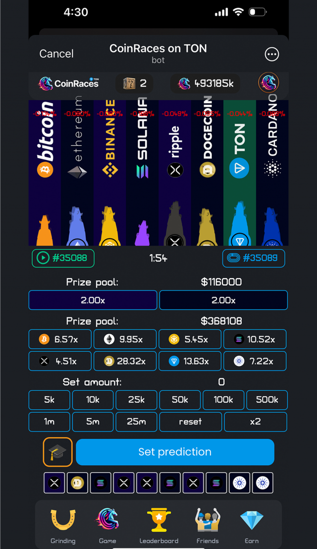 CoinRaces screenshot 1