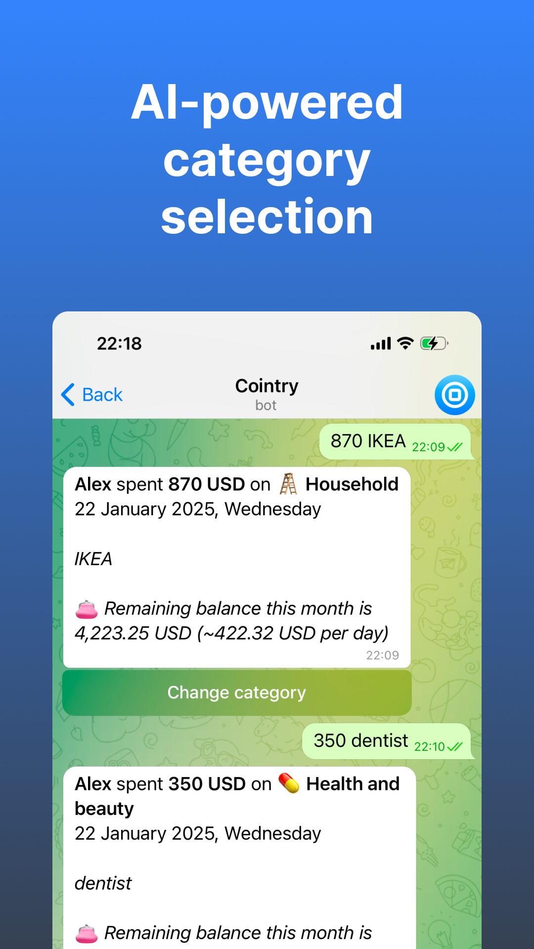 Cointry - AI Expense Tracker screenshot 2