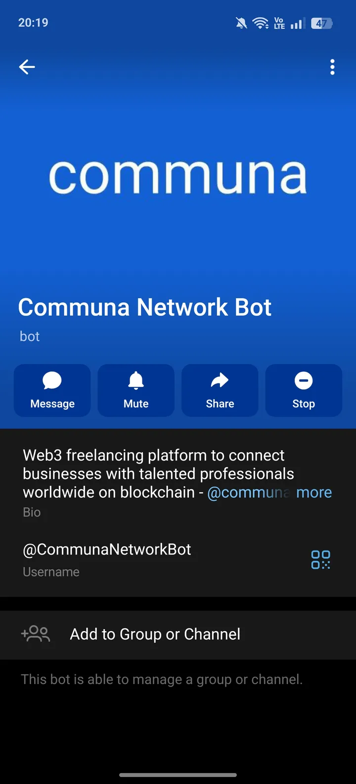 Communa Network Bot screenshot 3