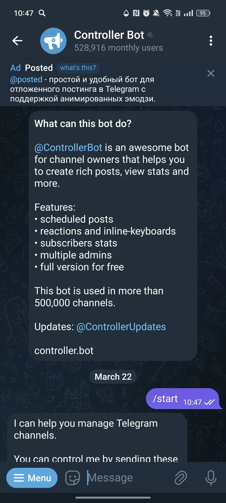Controller Bot screenshot 1