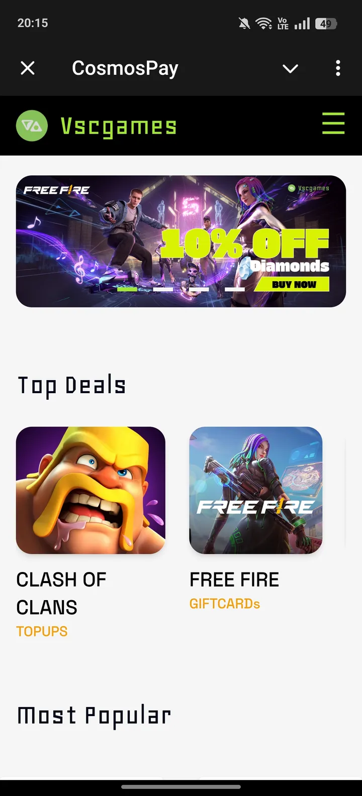 CosmosPay screenshot 1