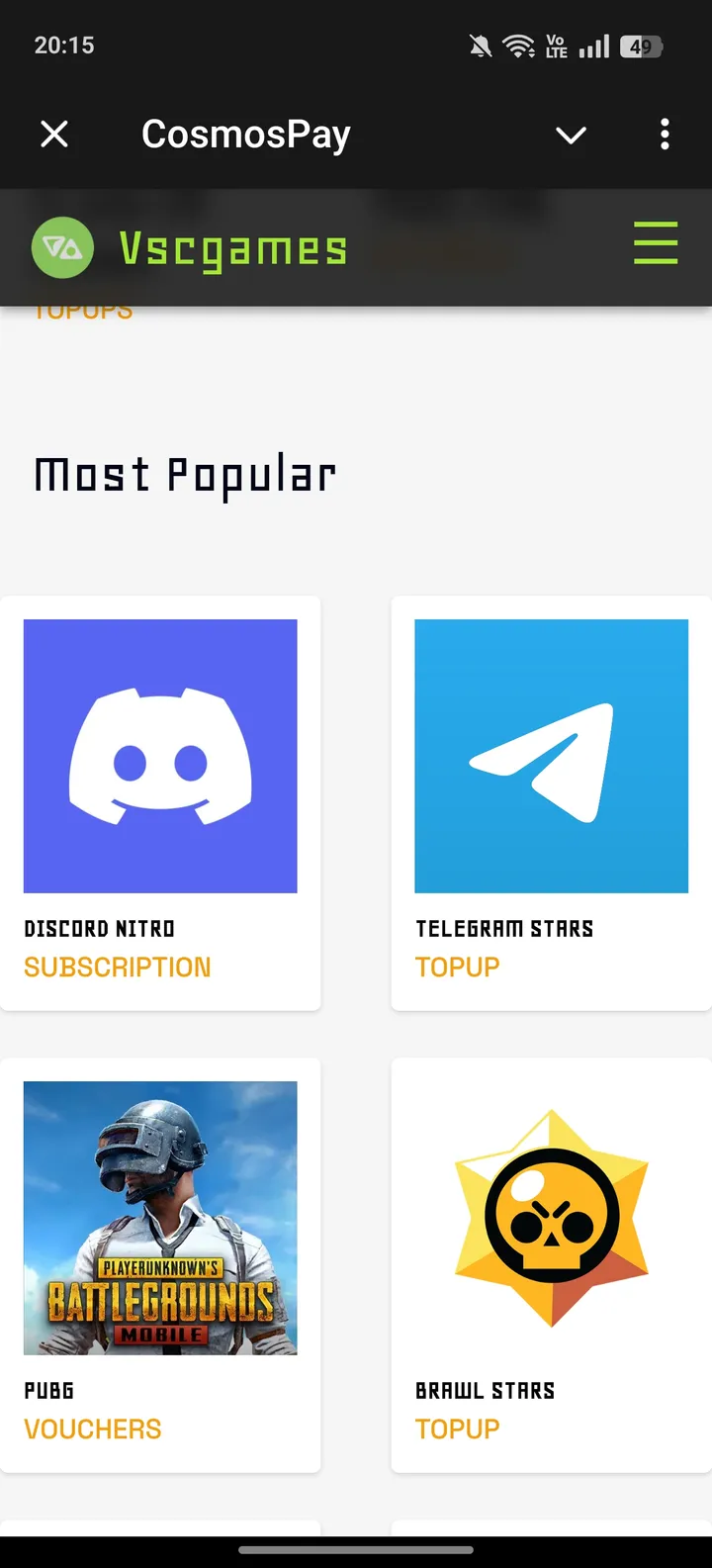 CosmosPay screenshot 2