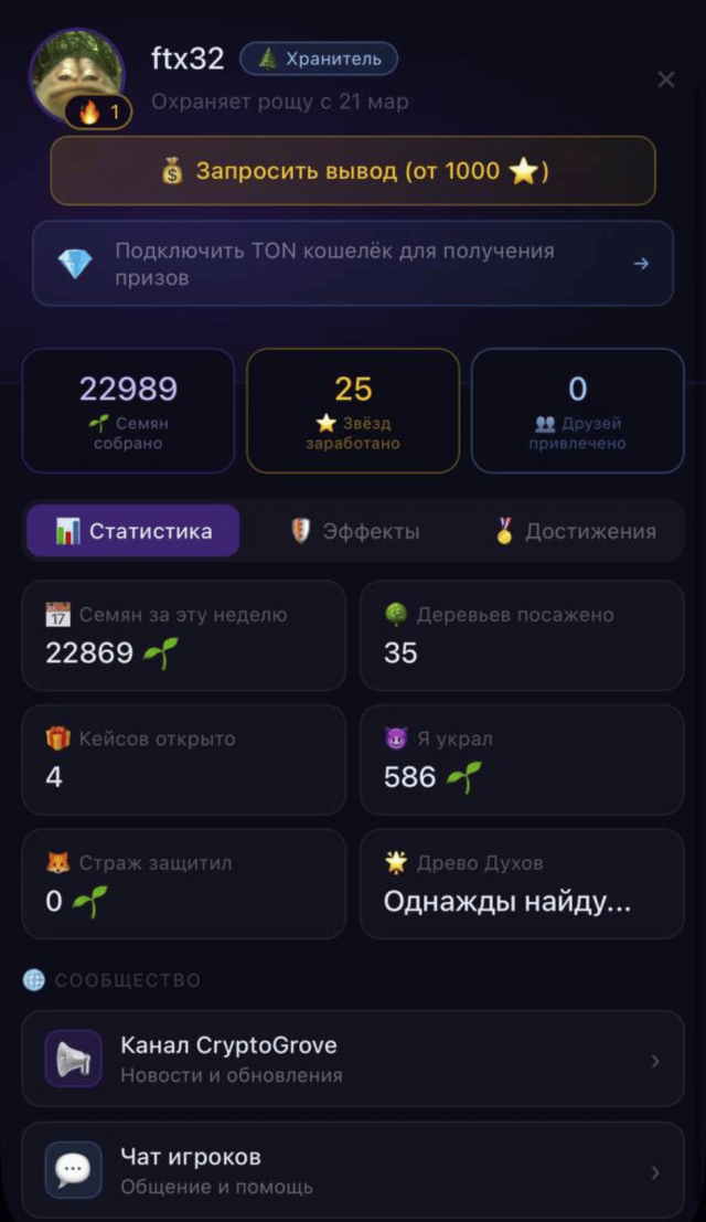 CryptoGrove screenshot 2