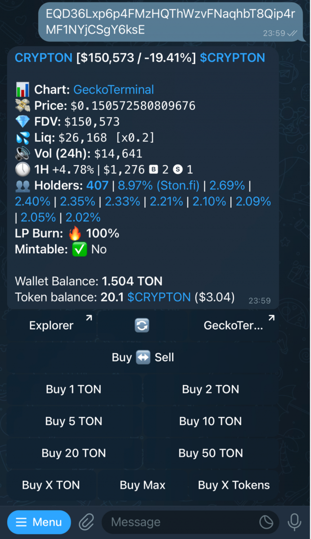 Crypton Super Bot screenshot 2