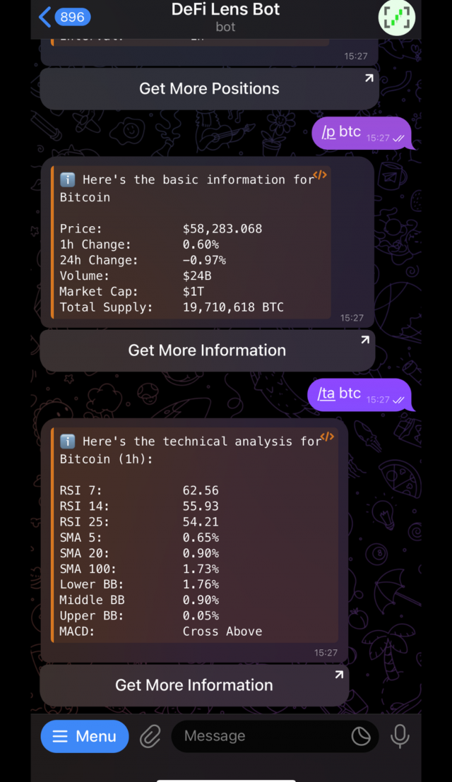 DeFi Lens screenshot 2