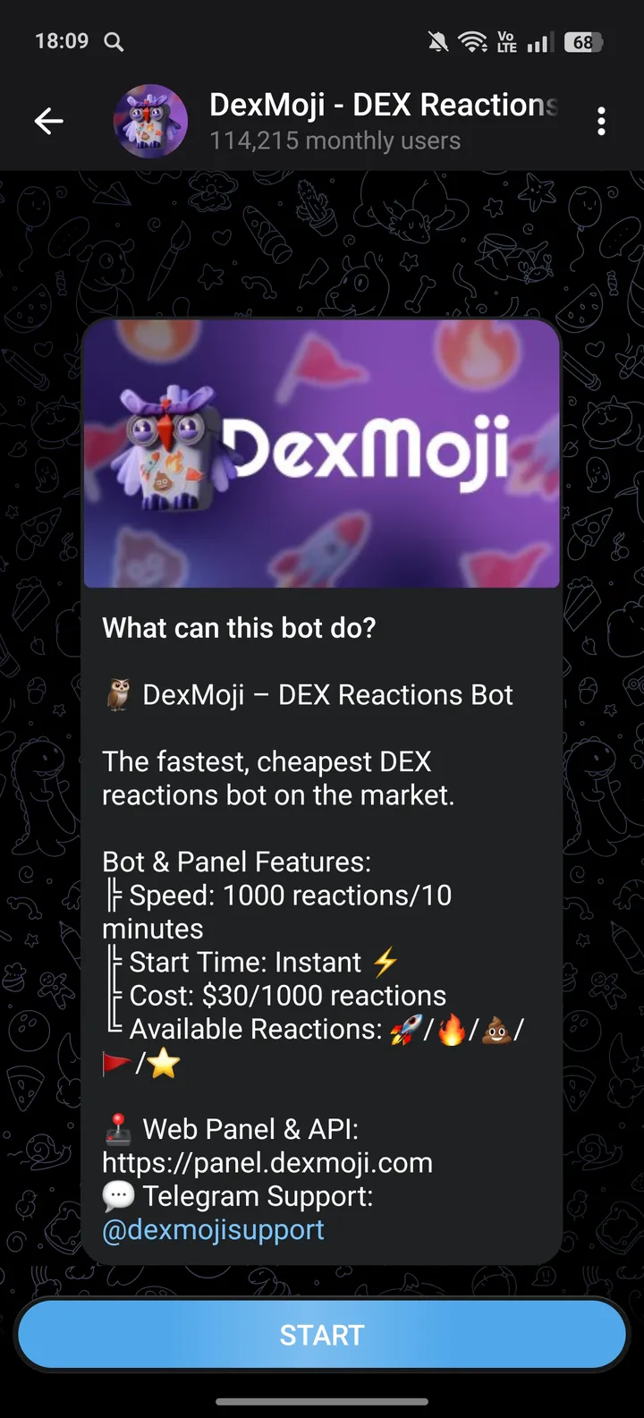 DexMoji - DEX Reactions Bot screenshot 2