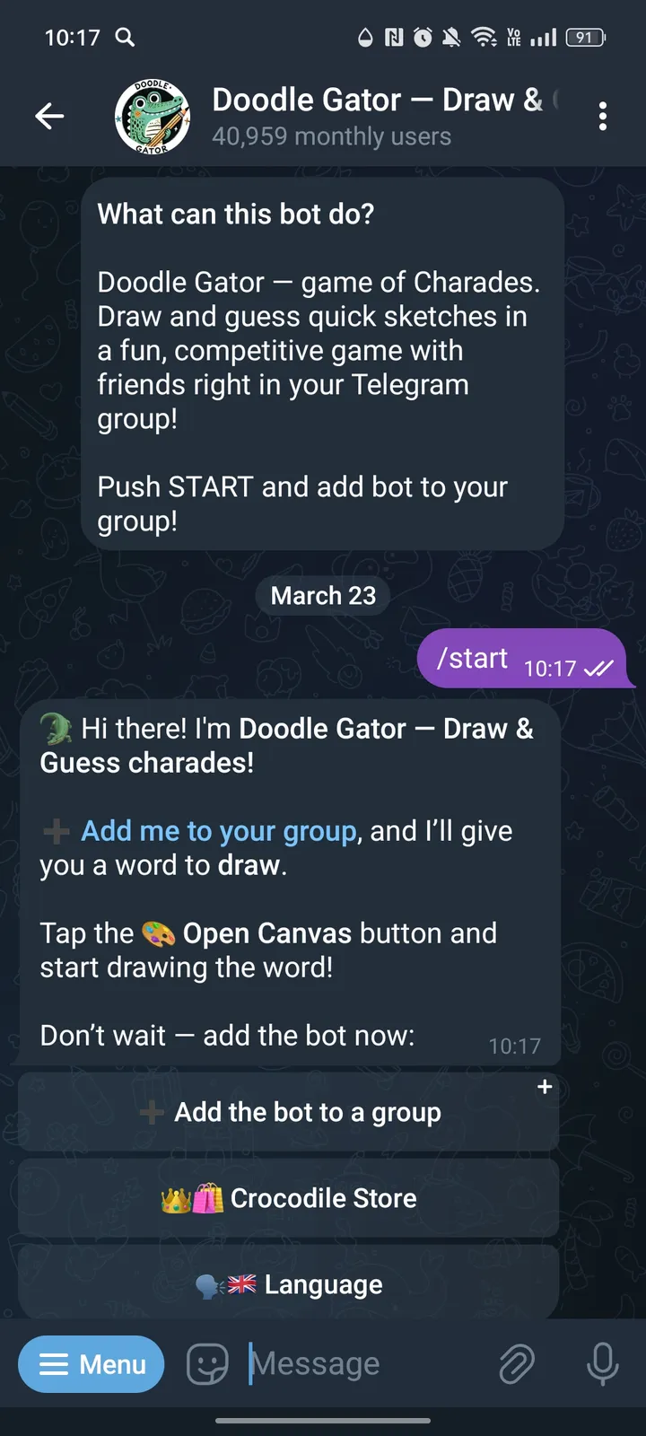 Doodle Gator — Charades screenshot 1