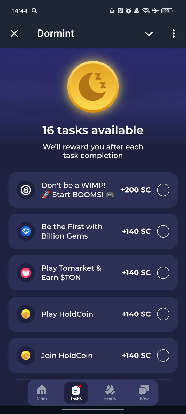 Dormint screenshot 2