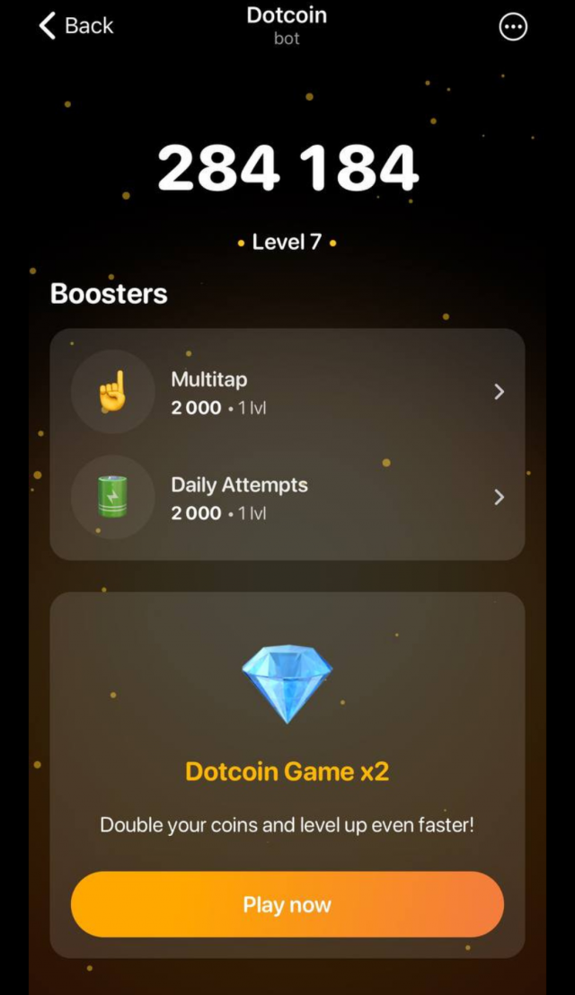 Dotcoin screenshot 1