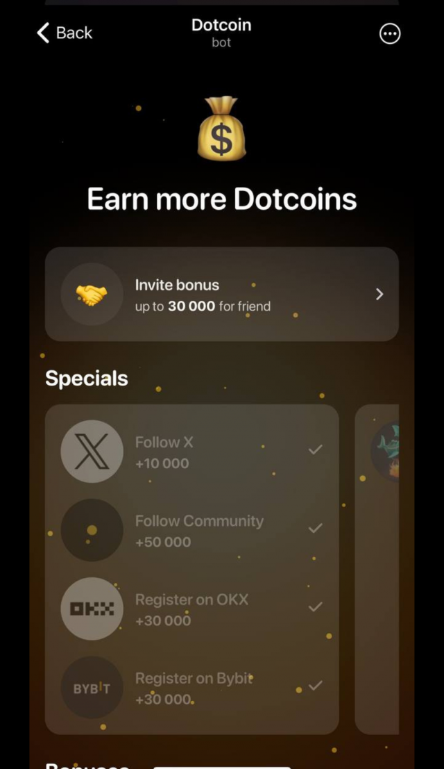 Dotcoin screenshot 3