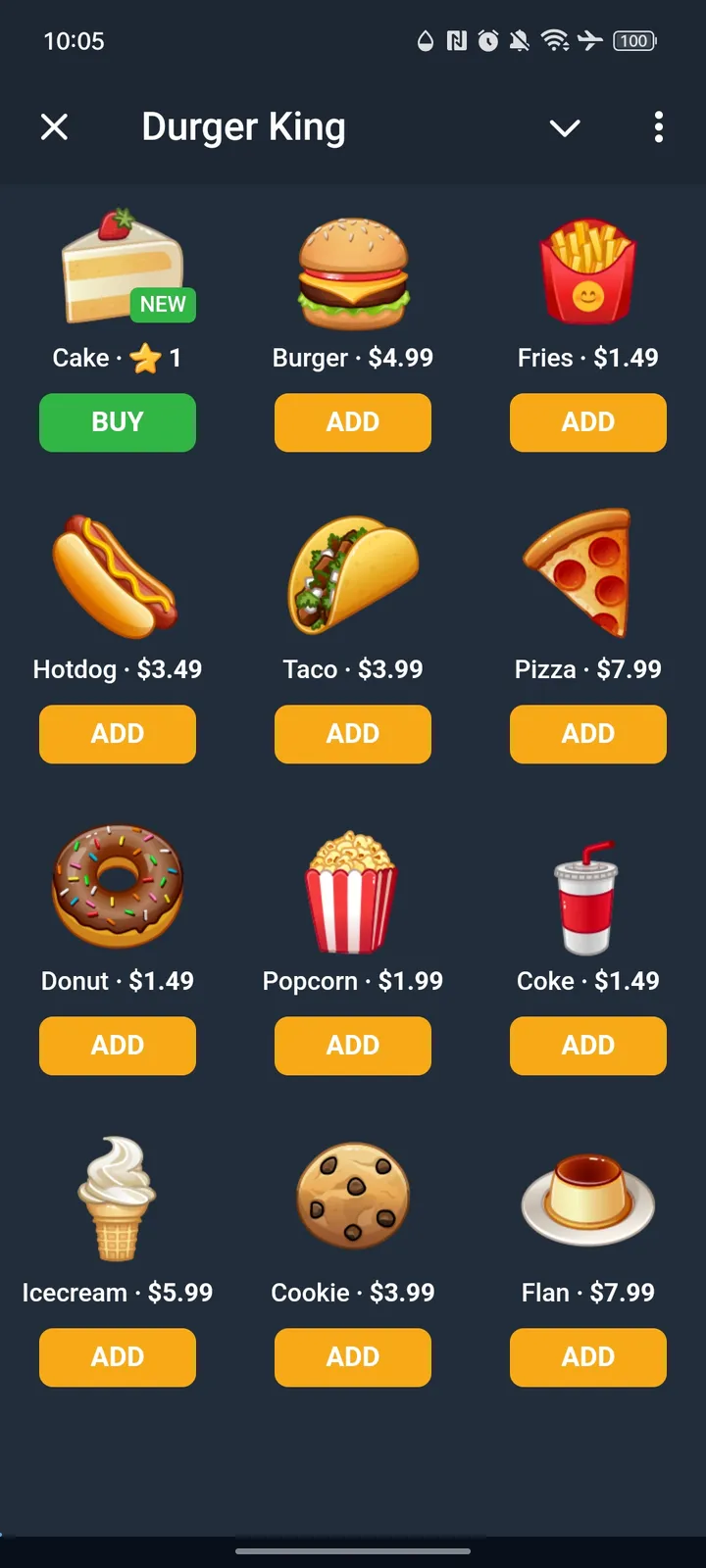 Durger King screenshot 1
