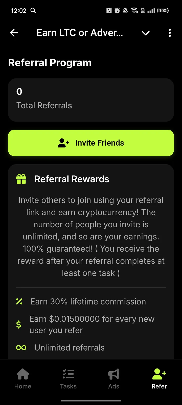 Earn LTC or Advertise - AdEasly screenshot 4