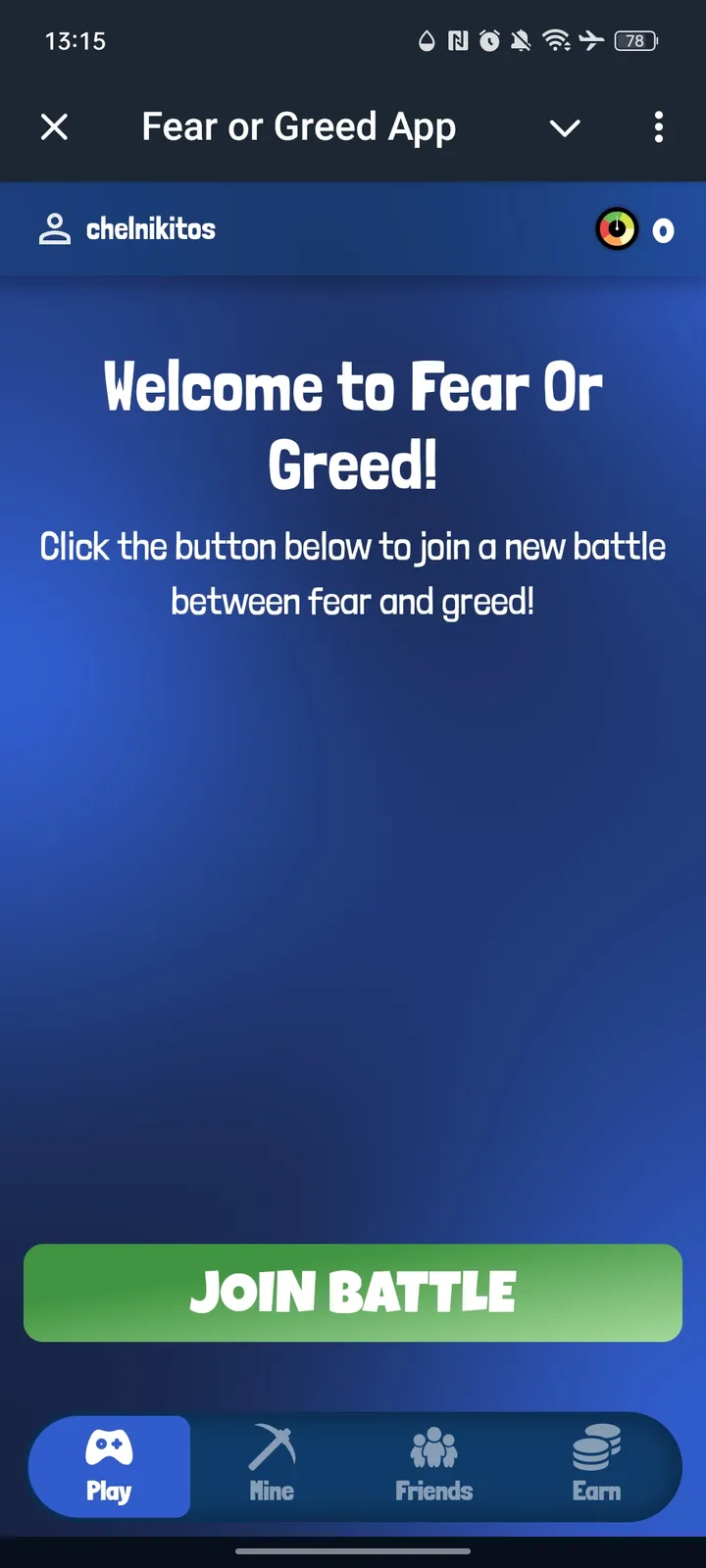Fear or Greed App screenshot 1