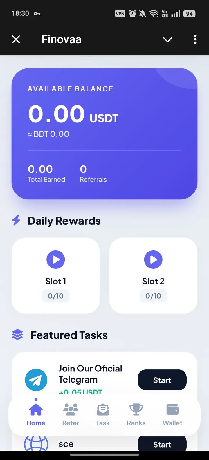 Finovaa screenshot 1