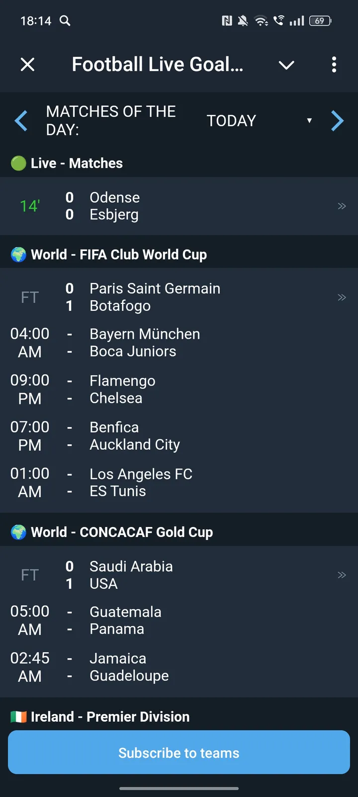 Football Live Goals Bot screenshot 1
