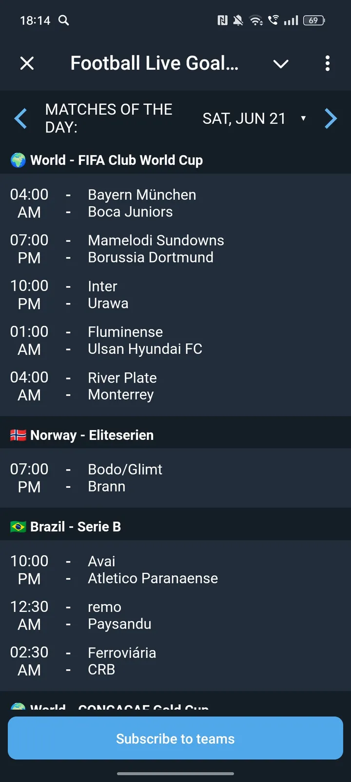 Football Live Goals Bot screenshot 3
