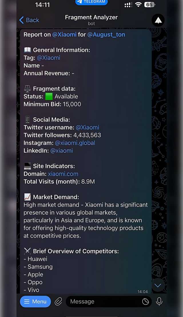Fragment Analyzer screenshot 2