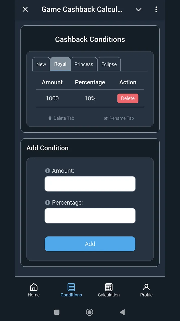 Game Cashback Calculator screenshot 3