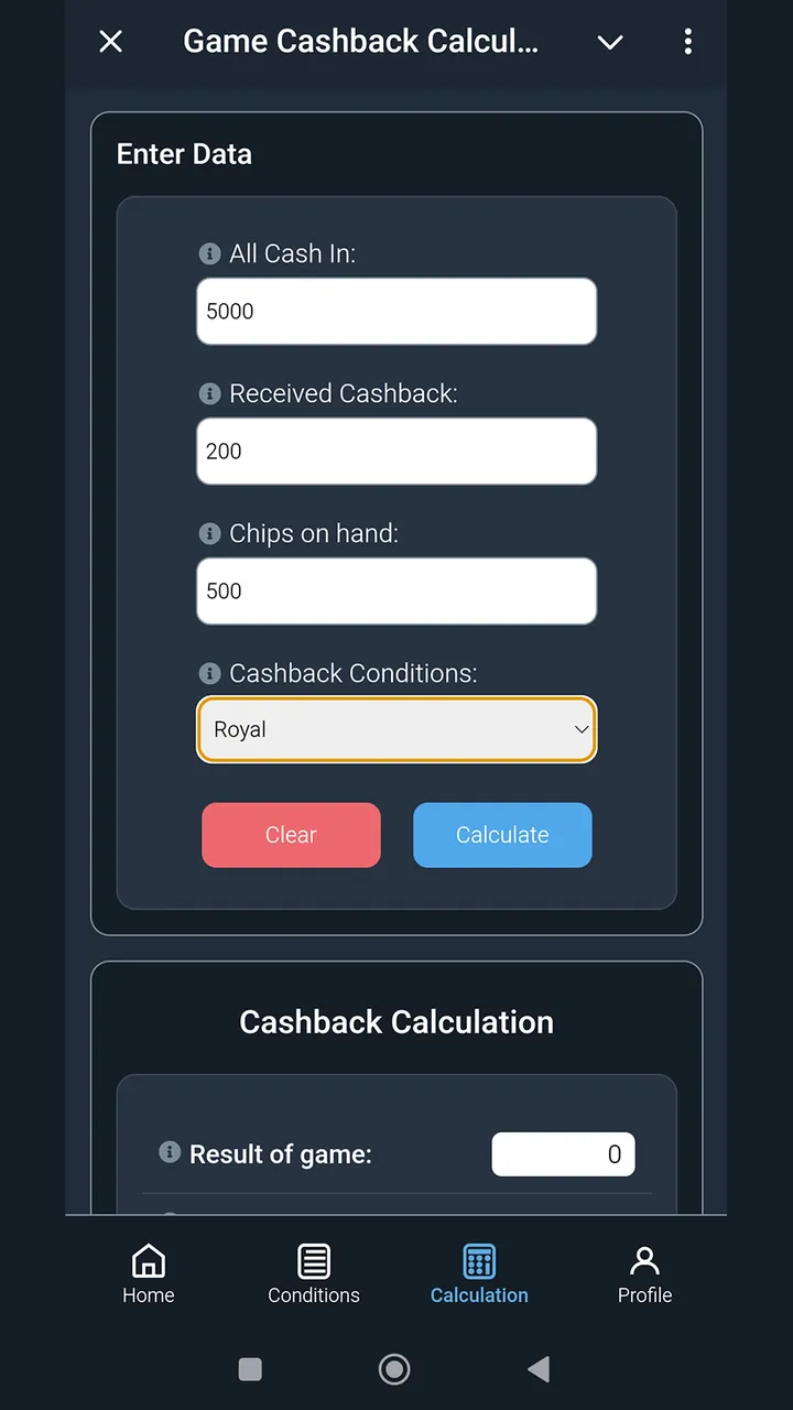 Game Cashback Calculator screenshot 4