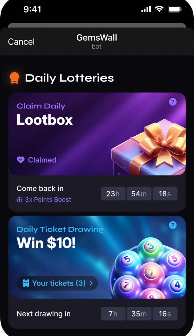 GemsWall screenshot 2