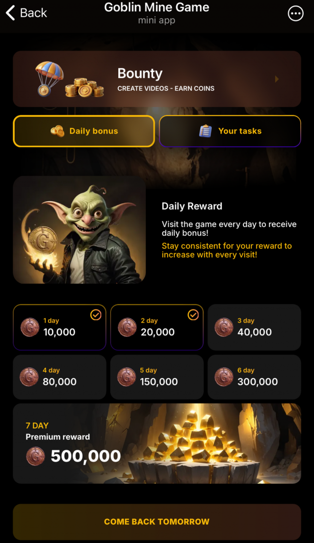 Goblin Mine Game screenshot 2