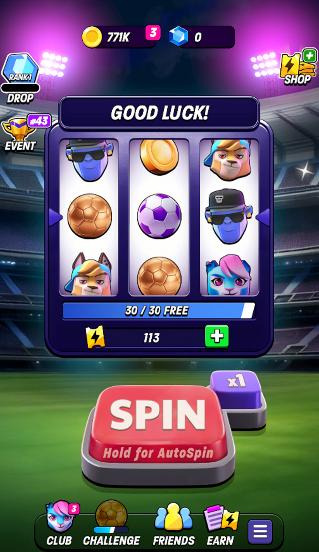 Gold Striker screenshot 2