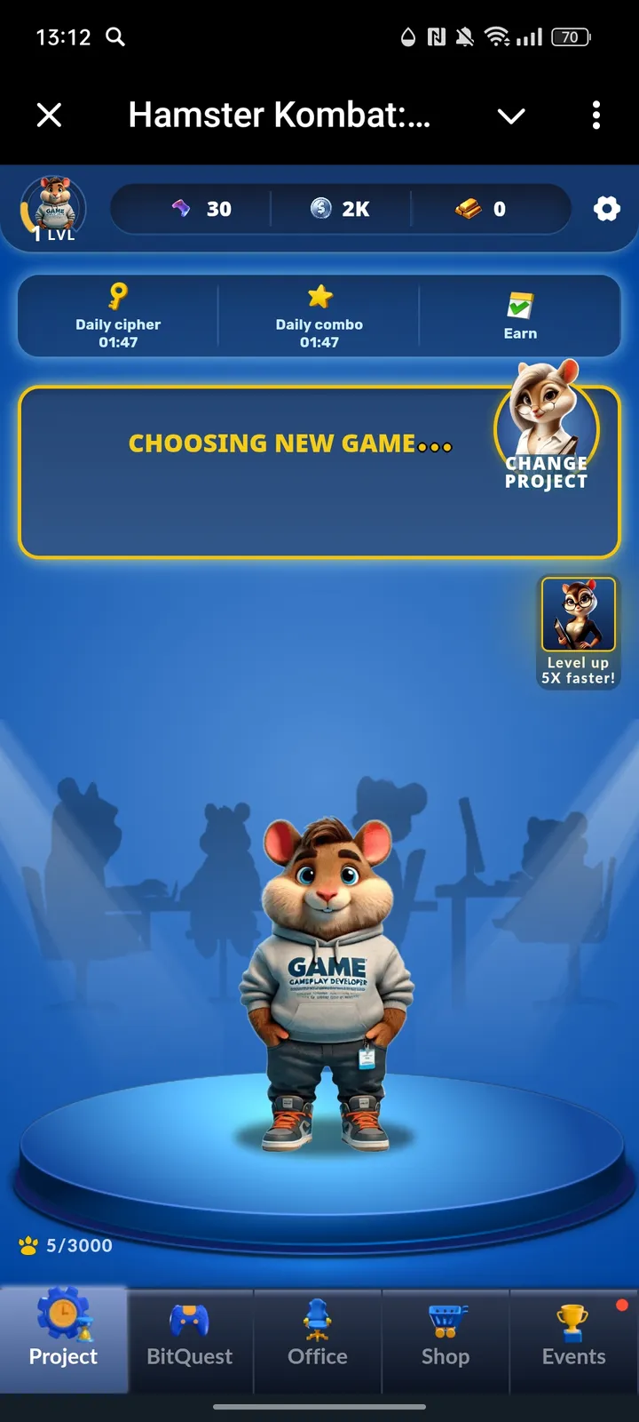 Hamster Kombat: GameDev screenshot 1