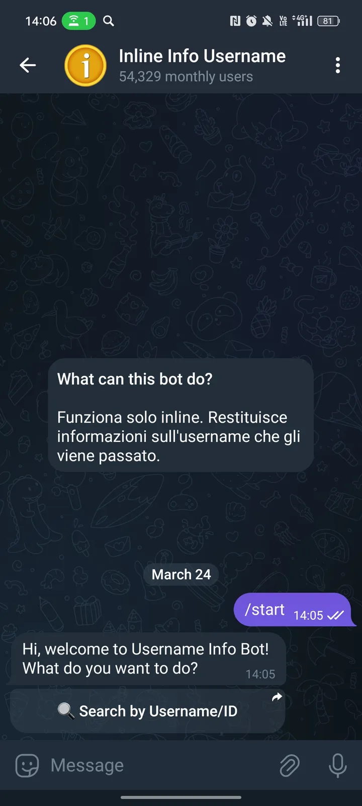 Inline Info Username screenshot 2