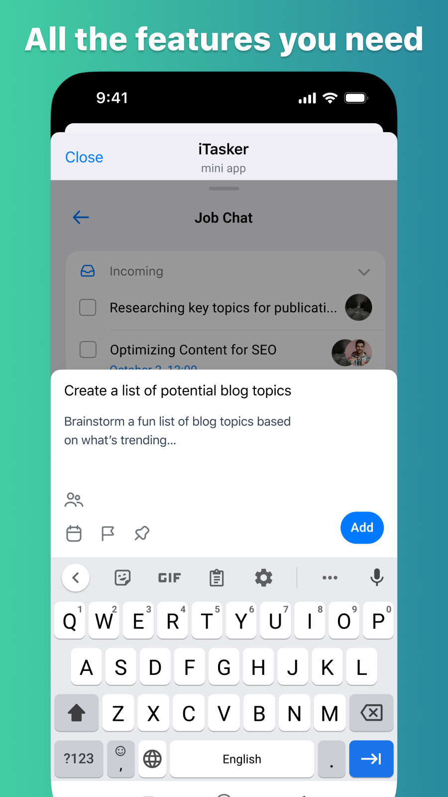 iTasker | Task Manager screenshot 2