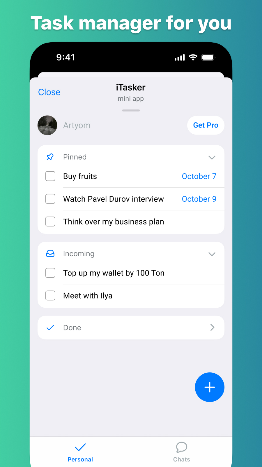 iTasker | Task Manager screenshot 3